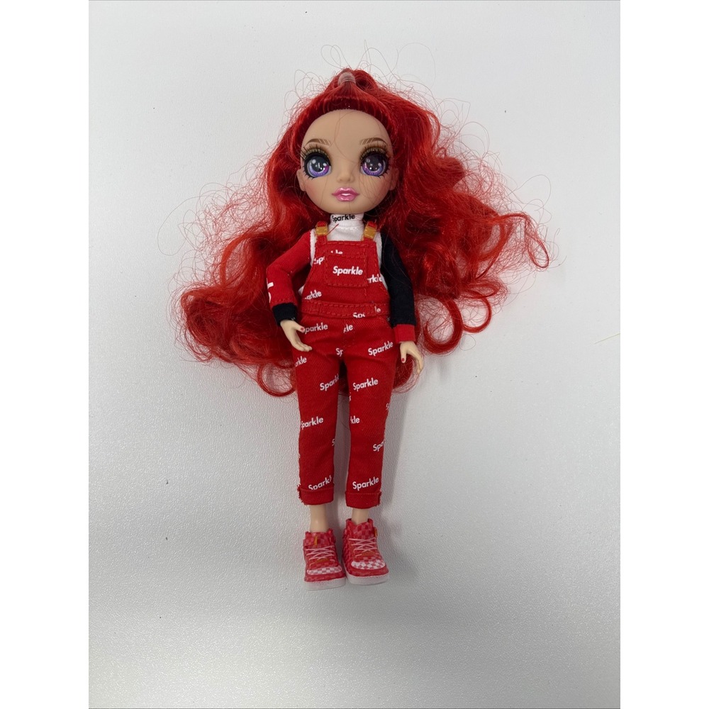 Rainbow‎ High Ruby Anderson Red Fashion Doll Red Hair Sparkle Overalls Shoes